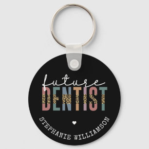 Custom Future Dentist Dental Student Gifts Keychain