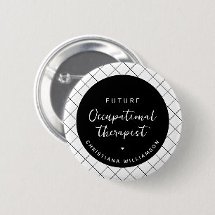 Custom Future OT Occupational Therapist Elegant 2 Inch Round Button