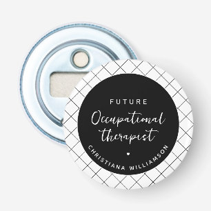 Custom Future OT Occupational Therapist Elegant Bottle Opener