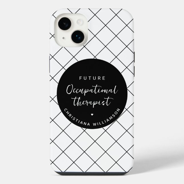 Custom Future OT Occupational Therapist Elegant iPhone Case (Back)