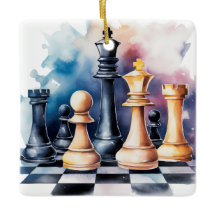 Custom Galaxy Chess Pieces Modern Chess Christmas