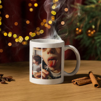 Custom Gallery of Three Photos Coffee Mug