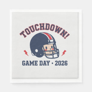 Custom Game Day Football Tailgate Party Paper Napk Napkin