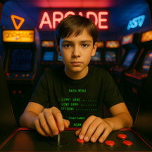 Custom Gamer T-Shirt – Username & Game Menu