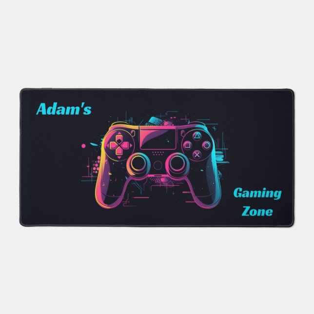 Custom Gaming Controller  Desk Mat (Front)