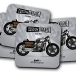 Custom Garage Motorcycle Coaster | Coaster Set<br><div class="desc">Rev up your space with our Custom Garage Motorcycle Coaster set, designed for true motorcycle enthusiasts. Featuring a unique garage-inspired design paired with bold motorcycle graphics, these coasters provide reliable protection while adding a personalized, rugged touch to your home bar, garage, or man cave. Crafted for durability and style, they...</div>