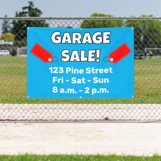 Custom GARAGE SALE! Banner (Insitu)
