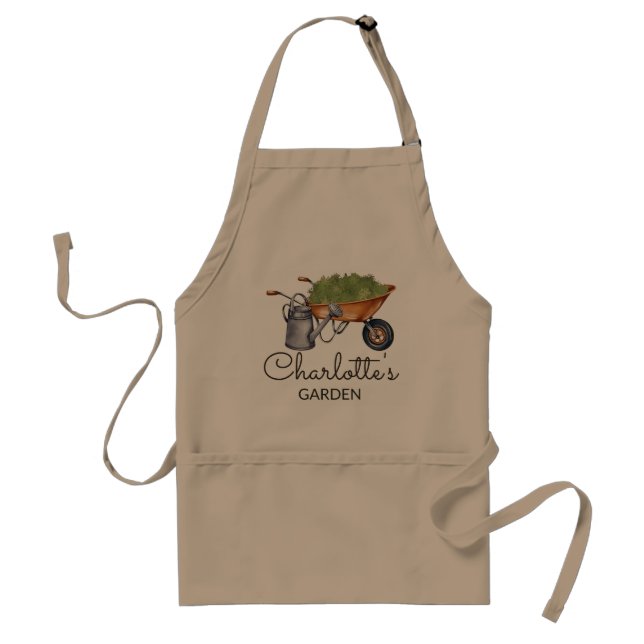 Custom Gardening Apron, Personalized Apron, Toddle Standard Apron (Front)