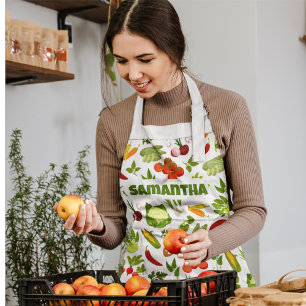 Custom Gardening Vegetable  Apron
