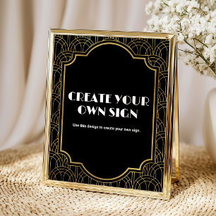 Custom Gatsby Roaring 20s Party Poster