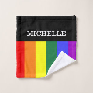 Custom Gay Rainbow Pride Cover Wash Cloth