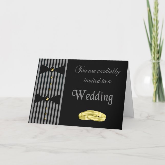 Custom Gay Wedding Invitation (Front)