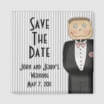 Custom Gay Wedding Magnet<br><div class="desc">You can personalize this gay wedding Save The Date magnet with any names and date you choose by using our easy-to-use personalization tool.</div>