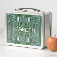 Custom Geeky Nerd Computer Circuit Board Pattern