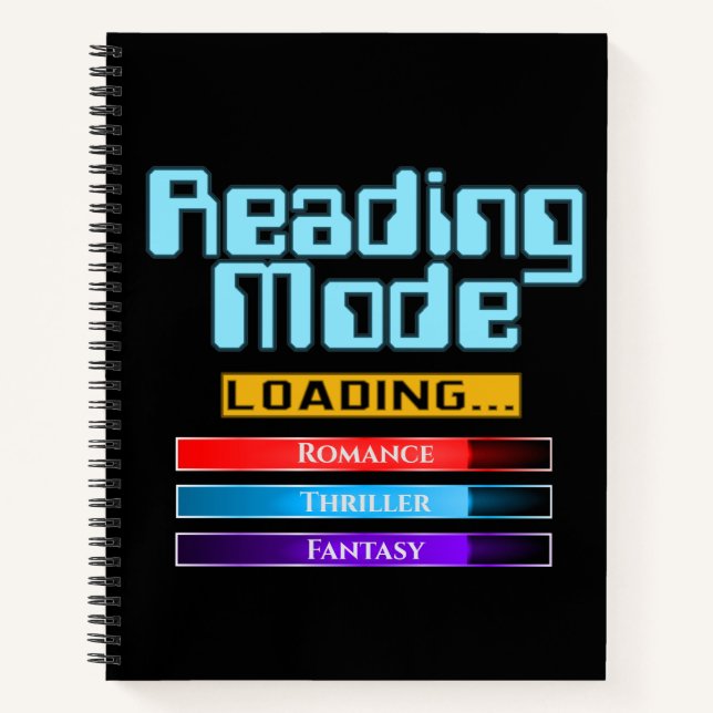 Custom Genre Reading Mode Notebook (Front)