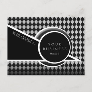 Custom Geometric Thank You For Business Postcard