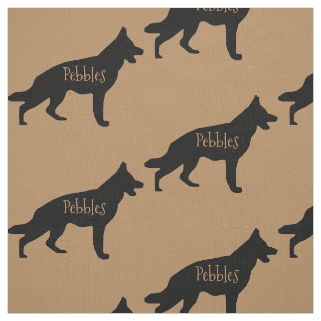 Custom German Shepherd Dog Fabric (Swatch)
