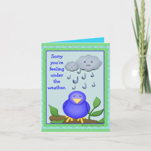 Custom Get Well Soon Greeting Card. Card