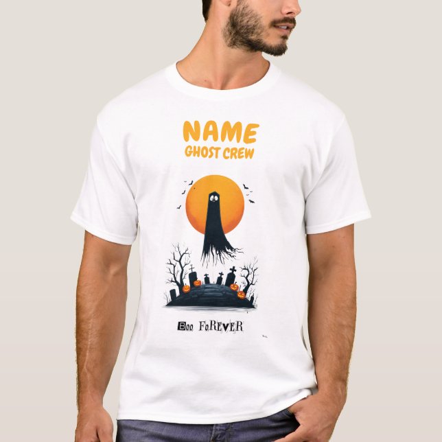 Custom Ghost Crew Halloween Shirt (Front)