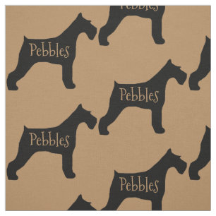 Custom Giant Schnauzer Dog Fabric