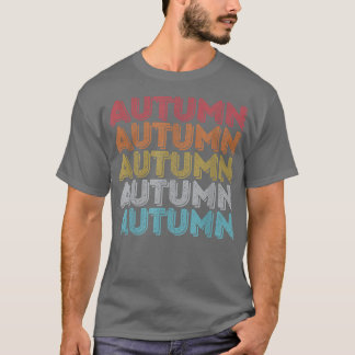 Custom Gift Autumn Name Personalized Cute T-Shirt