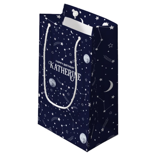 Custom Gift Bag - Celestial Minimalist Collection (Front Angled)