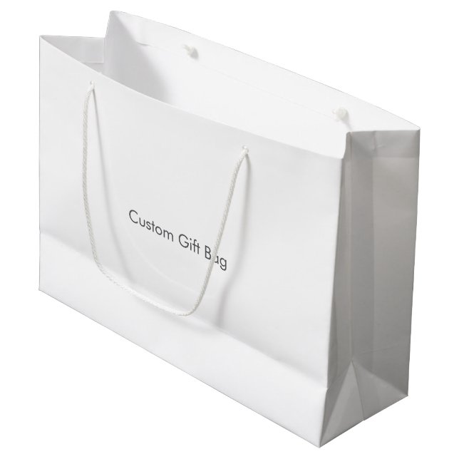 Custom Gift Bag - Small, Glossy (Front Angled)