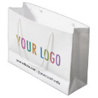 Custom Gift Bag with Business Logo No Minimum Bulk