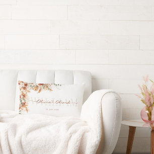 Custom Gift for Couple , Wedding & Bridal Shower Lumbar Pillow