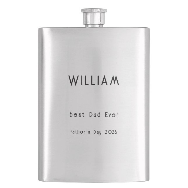 Custom Gift for Dad  |  Personalized Father's Day  Hip Flask (Front)