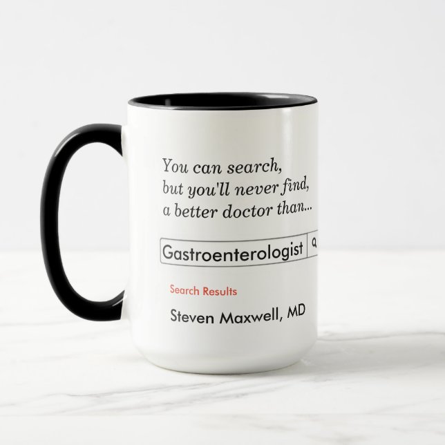 Custom Gift for Gastroenterologist Mug (Left)