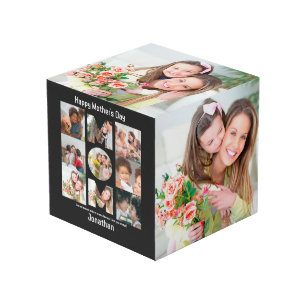 Custom Gift for Mom Mothers Day 13 Photo Collage Cube