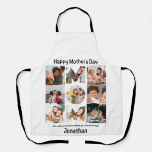 Custom Gift for Mom Mothers Day 9 Photo Collage Apron
