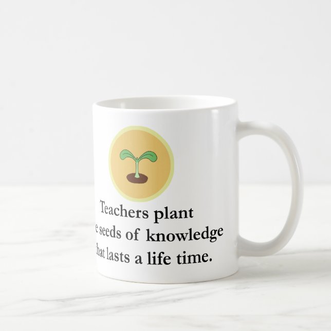 Custom Gift for Teacher Personalize Teacher Name Coffee Mug (Right)