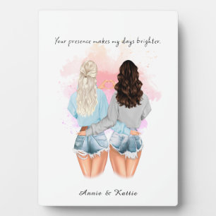Custom gift Friendship, Personalized Bestie gift Plaque