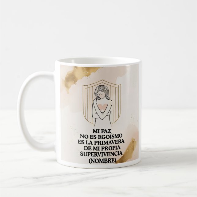 Custom Gift(Name)Emotional Self-Defense Coffee Mug (Left)