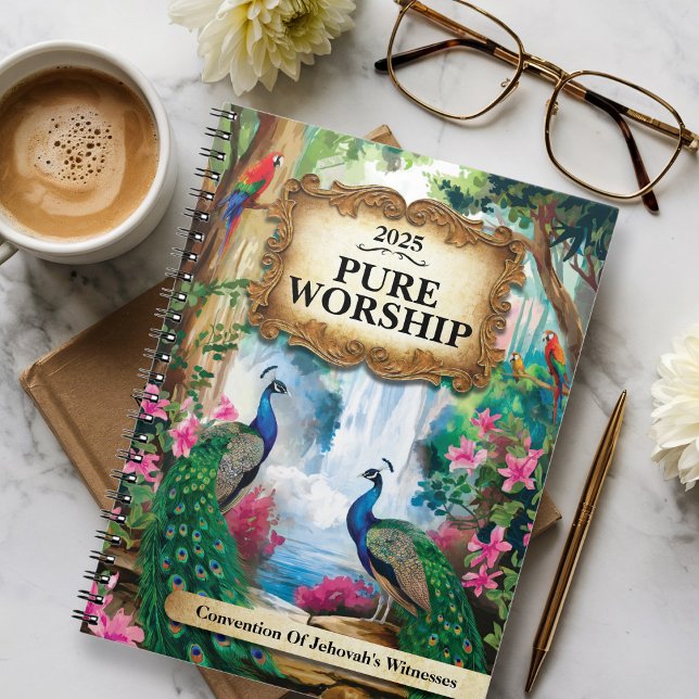 Custom Gift Pure Worship 2025 JW Spiral Notebook (Creator Uploaded)