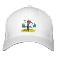 Custom Gift Swinging Golfer on Classic