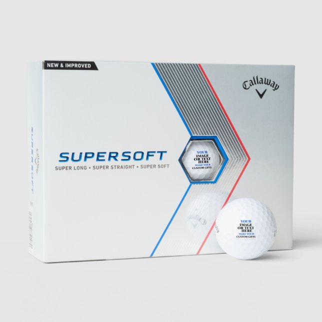 Custom Gifts, Personalized Callaway Golf Supersoft Balls (Packaging)