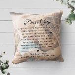 Custom Gigi Message Photo Modern Mother's Day Throw Pillow<br><div class="desc">Show your YiaYia your love with this chic, modern photo pillow with your own custom message. With space for two photos, ability to personalize to any name you might be calling her (Nana, Nonna, Meemaw, Oma, Mimi, Grandma etc) and your own names as sender - this letter on a pillow...</div>