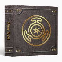 Custom Gilded Hecate's Wheel Book of Shadows