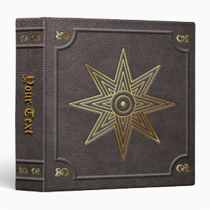 Custom Gilded Star of Ishtar Book of Shadows Binder