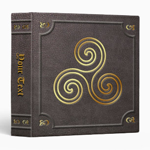 Custom Gilded Triskele Book of Shadows Binder