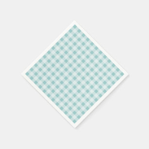Custom gingham check plaid pattern paper napkins