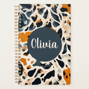 Custom Giraffe Animal Print Planner