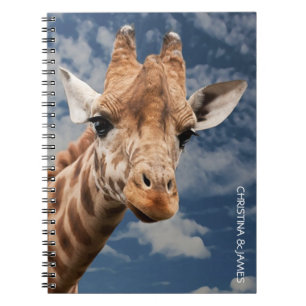 Custom Giraffe Personalized Notebook