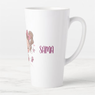 Custom Girl Butterfly Hoodie - Cute Personalized N Latte Mug