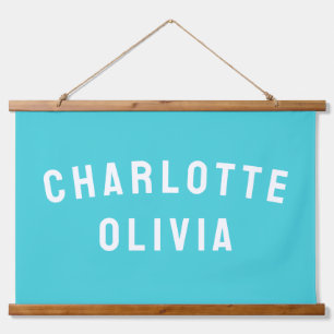 Custom Girl Name Personalized Daughter Nursery Art Hanging Tapestry