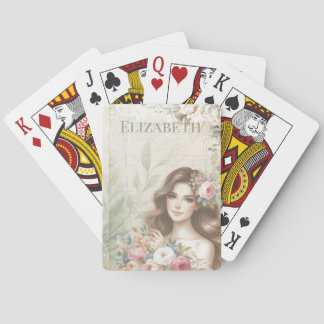 Custom Girl Personalized  Playing Cards