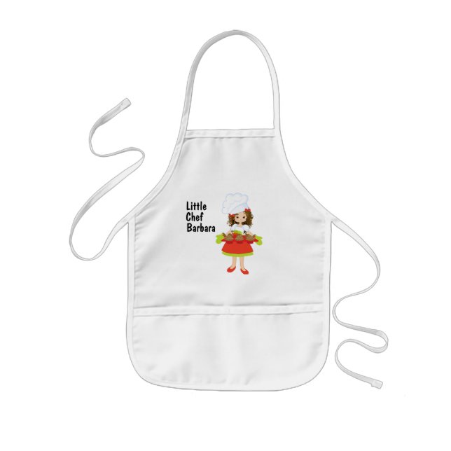 Custom Girl Toddler Baking Kids Apron (Front)
